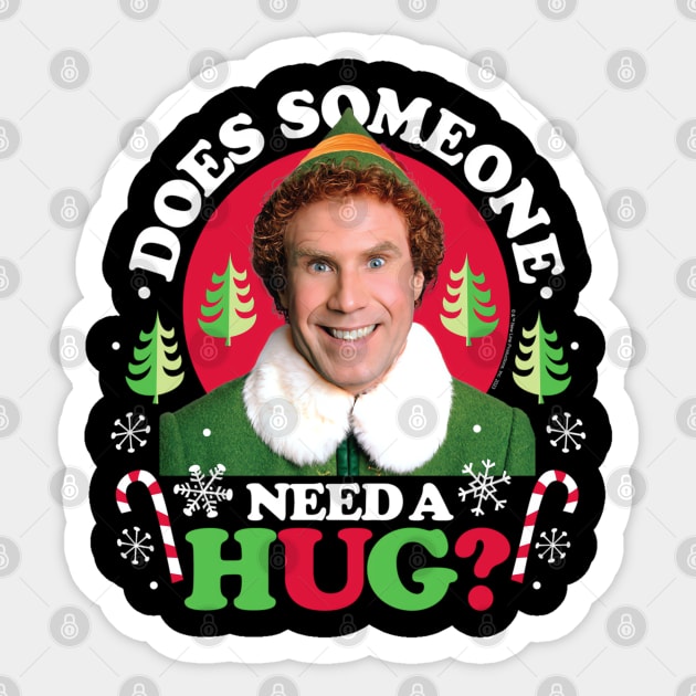 Elf - Does Someone Need A Hug? Sticker by Origami Fashion